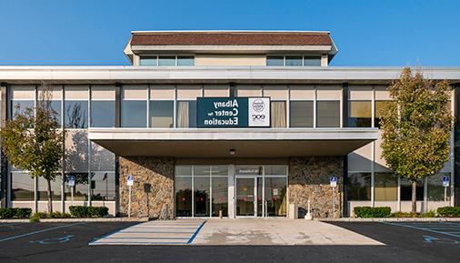 Exterior of the Albany Center for Education building