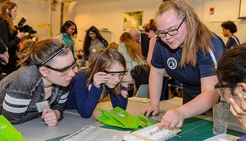 Previous girls in STEM workshop participants