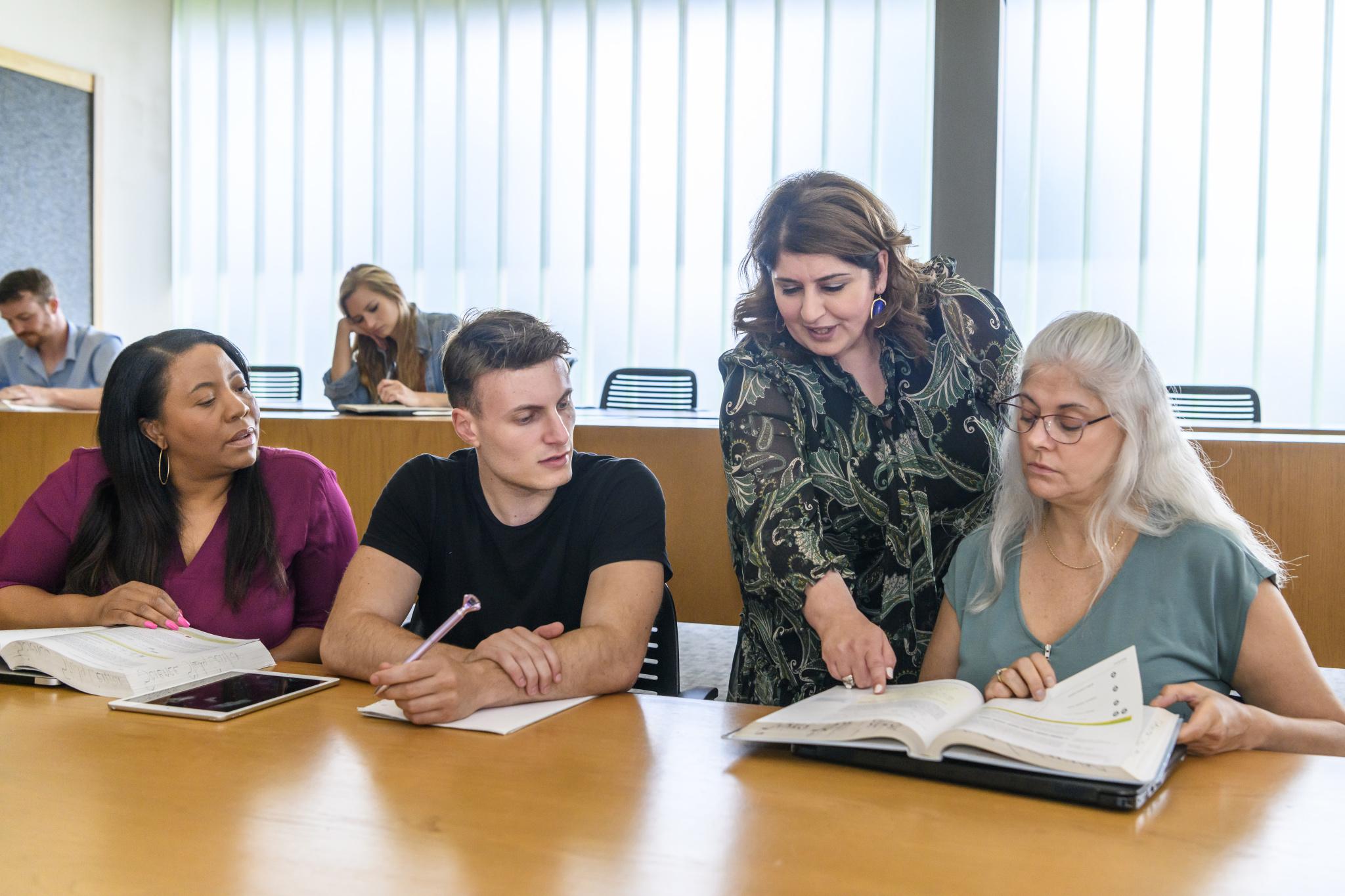 Students and instructor in classroom